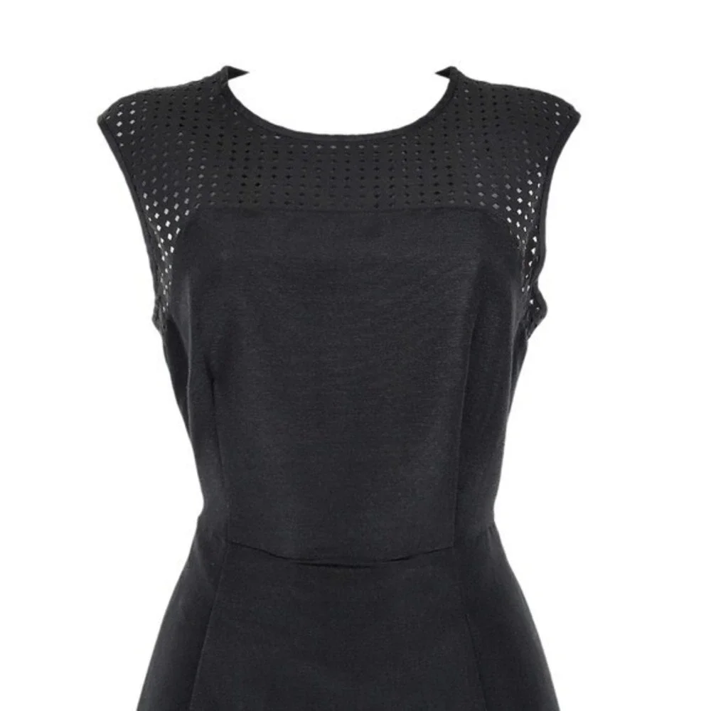 J.Crew Womens Sleeveless Black Fit & Flare Silk Blend Dress Size 2 NWOT - Picture 2 of 7